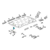 OEM 2001 Acura MDX Holder, Sunvisor (Light Saddle) Diagram - 88217-S01-A01ZH