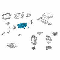 OEM 2015 Lexus ES350 Cover Sub-Assembly, Navigation Diagram - 86804-33860