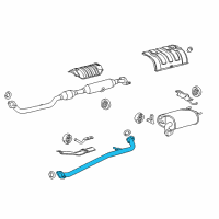 OEM 2017 Toyota Avalon Intermed Pipe Diagram - 17420-0V230