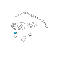 OEM Cadillac DTS Side Sensor Diagram - 25758125
