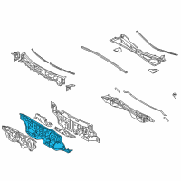 OEM Lexus RX400h Panel Sub-Assy, Dash Diagram - 55101-48110