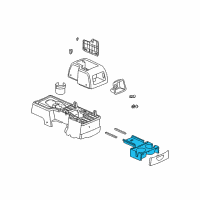 OEM 2004 Saturn Vue Holder, Front Floor Console Rear Cup *Gray Diagram - 22692253
