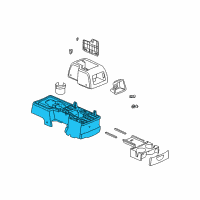 OEM 2005 Saturn Vue Trim Pkg, Front Floor Console Accessory Diagram - 22695550