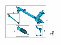 OEM 2021 Ford Mustang Mach-E GEAR - RACK AND PINION STEERIN Diagram - LJ9Z-3504-A