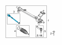 OEM 2021 Ford Mustang Mach-E ROD ASY - SPINDLE CONNECTING Diagram - LJ9Z-3280-A