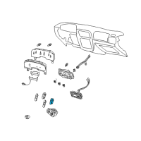 OEM Mercury Switch Assembly Diagram - XL5Z-14B166-BA