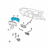 OEM Ford Explorer Instrument Cluster Diagram - 5L2Z-10849-AA