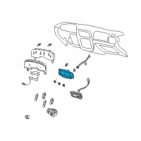 OEM Ford Explorer Dash Control Unit Diagram - 1L2Z-19980-AA