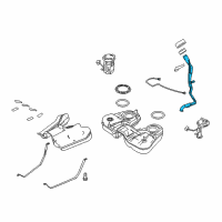 OEM 2010 Lincoln MKT Filler Pipe Diagram - AA8Z-9034-F