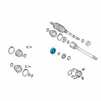 OEM 2010 Pontiac Vibe Front Wheel Bearing Diagram - 19183758