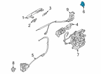 OEM Kia Carnival Latch Assembly-Rr Dr Rr Diagram - 81410R0010