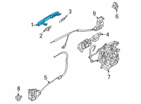 OEM 2022 Kia Carnival Handle-Rear Door Out Diagram - 83651R0710