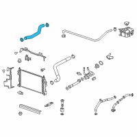 OEM 2013 Chevrolet Malibu Upper Hose Diagram - 22922980