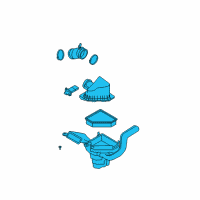 OEM Ford Focus Air Cleaner Assembly Diagram - 9S4Z-9600-C