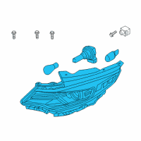 OEM Kia Optima Driver Side Headlight Assembly Diagram - 92101A8310
