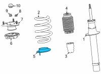 OEM 2022 Acura MDX RUBBER, SPG (LOWER) Diagram - 51685-TYA-A00