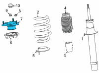 OEM Acura MDX Mt Rubber Complete Dampe Diagram - 51670-TYA-A01