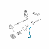 OEM Dodge Intrepid Line-Power Steering Return Diagram - 4772536AE