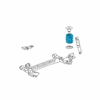 OEM 2010 Chevrolet HHR Rear Spring Diagram - 15938616