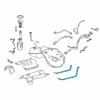 OEM 2021 Lexus LC500 Band Sub-Assembly, Fuel Diagram - 77601-11040