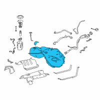 OEM 2018 Lexus LS500 Fuel Tank Sub-Assembly Diagram - 77001-11071