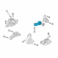 OEM Buick LaCrosse Rear Transmission Mount Diagram - 84096991