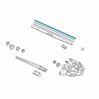 OEM Honda Insight Rubber, Blade (400MM) Diagram - 76622-S3Y-A01
