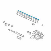 OEM 2007 Honda Odyssey Rubber, Blade (400MM) Diagram - 76622-S3Y-A01