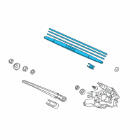 OEM Honda Odyssey Blade & Stabilizer Set (400MM) Diagram - 76730-TK8-A21