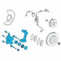 OEM 2011 Lexus CT200h Front Disc Brake Cylinder Assembly, Left Diagram - 47750-47060