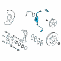 OEM 2019 Toyota Corolla Front Speed Sensor Diagram - 89542-12110