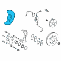 OEM 2022 Toyota Corolla Cross Dust Shield Diagram - 47782-02140