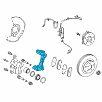 OEM 2020 Toyota Corolla Caliper Mount Diagram - 47721-47060