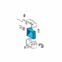 OEM 2006 Toyota Sequoia Evaporator Core Diagram - 88501-0C020