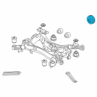 OEM Honda Damper, RR. Sub-Frame Dynamic Diagram - 50410-T6Z-A01