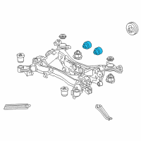 OEM 2018 Honda Pilot Rubber, R. RR.RR. Differentialmounting Diagram - 50730-TZ6-A01