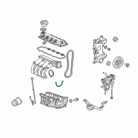 OEM 2008 Honda Civic Gasket, Oil Pan Diagram - 11252-PWA-000