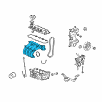 OEM 2011 Honda Insight Manifold Assembly, Intake Diagram - 17000-RBJ-000