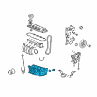 OEM 2014 Honda CR-Z Pan Assembly, Oil Diagram - 11200-RBJ-000
