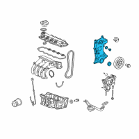 OEM 2012 Honda Insight Case Assembly, Chain Diagram - 11410-RBJ-J00