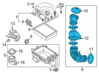 OEM 2022 Buick Encore Outlet Duct Diagram - 42709787