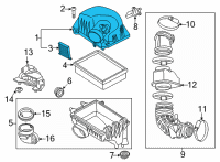 OEM 2021 Chevrolet Trax Upper Cover Diagram - 42709788