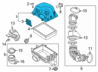 OEM Buick Encore Upper Cover Diagram - 42709788