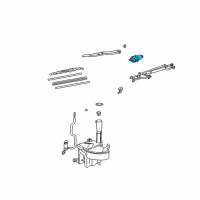 OEM 2003 Lexus IS300 Motor Assy, Windshield Wiper Diagram - 85110-53030