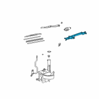 OEM Lexus IS300 Link Assy, Windshield Wiper Diagram - 85150-53030