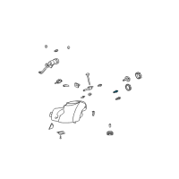 OEM 2006 Cadillac CTS Lower Beam Bulb Diagram - 25735602