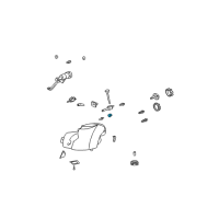 OEM Cadillac CTS Retainer-Headlamp (Plastic Ball Stud Retainer) Diagram - 25728475