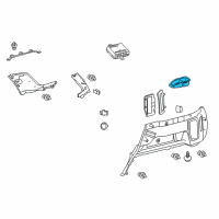 OEM Toyota Access Cover Diagram - 64746-35030-C0