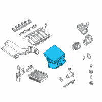 OEM 2003 BMW 330i Intake Silencer Diagram - 13-71-7-501-975