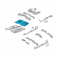 OEM 2008 Dodge Dakota Pan-Floor Diagram - 55112629AA